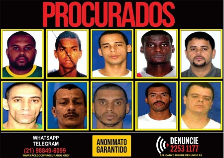 Disque Denúncia pede informações sobre os procurados